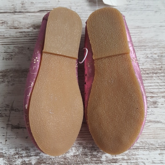 NWT Pink Shimmer Toddler Ballet Flats - Picture 8 of 8
